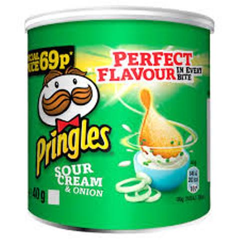 Pringles Sour Cream & Onion Crisps 40g