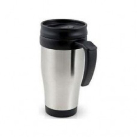Generic Coffee Tea Travel Mug Stainless Steel Vacuum Flasks Silver and Black
