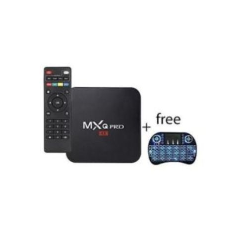 Mxq Pro Smart 4K Android 7.1 TV Box + BackLit Mini Keyboard
