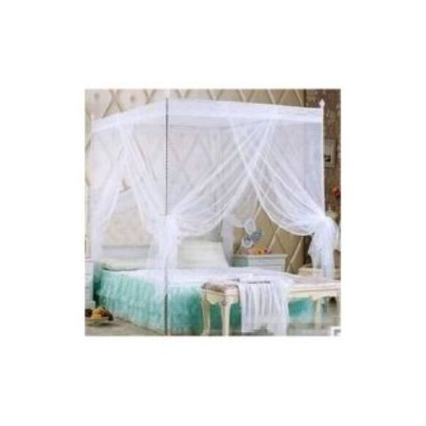 Fashion Mosquito Net With Metallic Stand: White