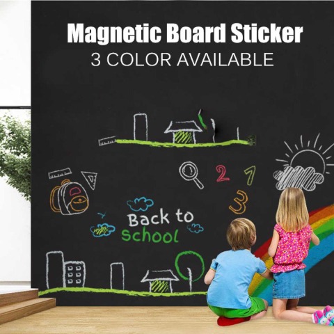 Removable board Office Vinyl Wall Sticker: Kids Drawing Erasable Board