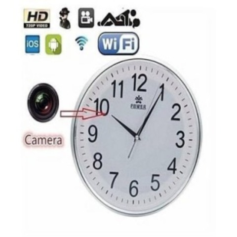 Wifi Spy Wall clock Wireless Hidden HD Video Recording Camera