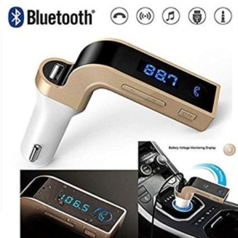 4 in 1 Hands Free Wireless Bluetooth FM Transmitter G7 + AUX Modulator Car Kit MP3 Player SD USB LCD Car Accessories