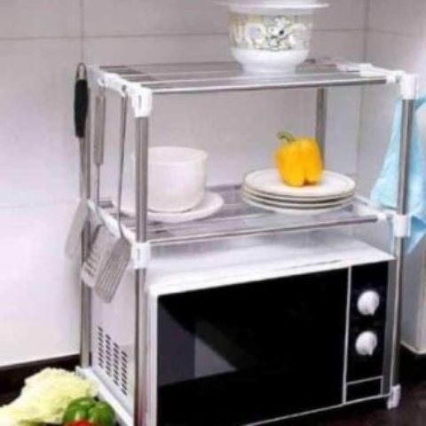 Microwave stand organizer