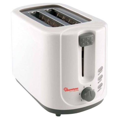 Ramtons 2 Slice Pop Up Toaster White -RM/448