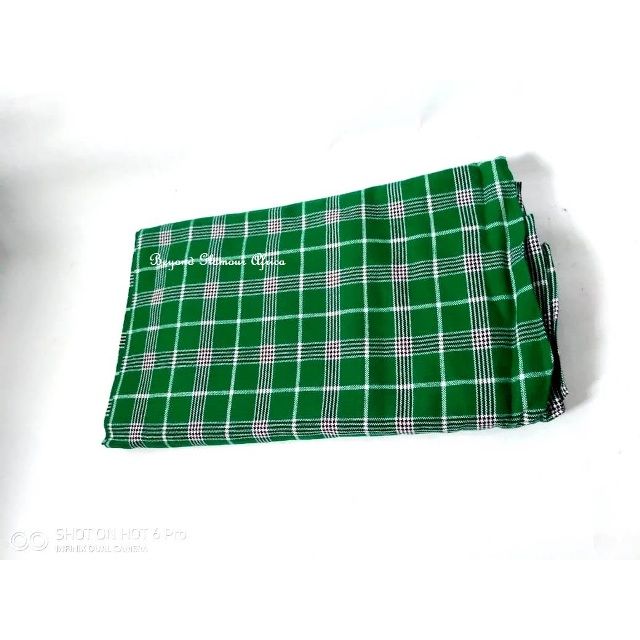 Maasai traditional Cloth Green/Grey shuka