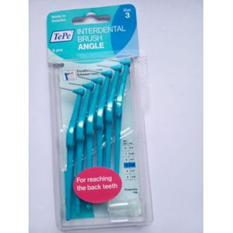 Tepe Interdental Brushes Angle 0.6mm - Blue