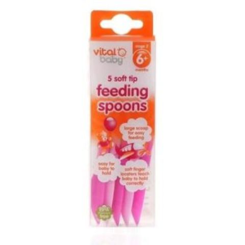 Vital Baby Soft Tip Feeding Spoons