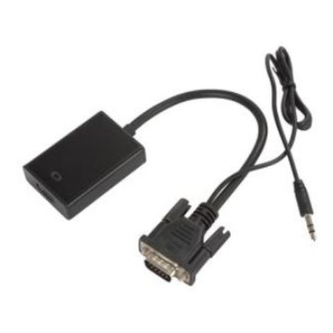 VGA To HDMI Output 1080P HD + Audio TV AV HDTV Video Cable Converter Adapter