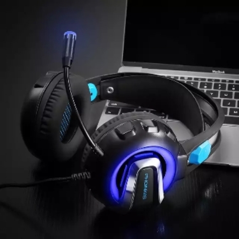 KOTION EACH H4 PC Stereo Gaming Headset with Microphone LED Lights casque Noise Cancelling Headphones for Computer Gamer