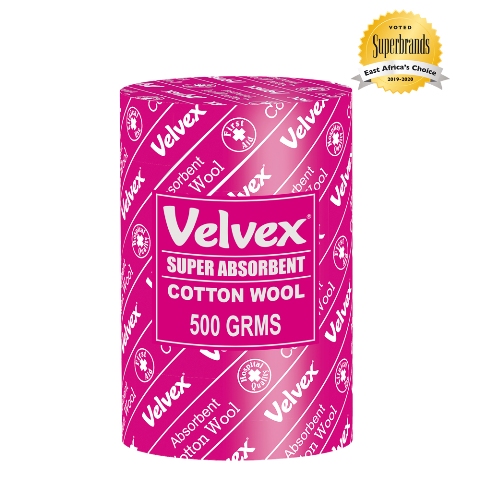 Velvex White Cotton Wool 500g