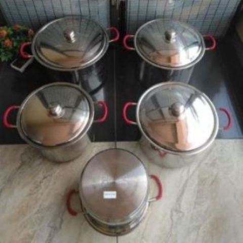 10 piece induction bottom stainless steel cookware set