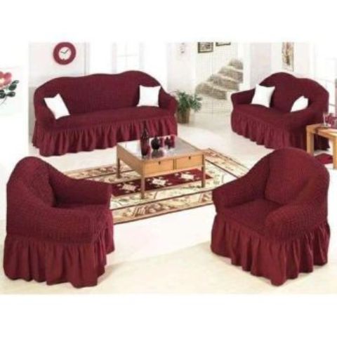Generic Stretchable Sofa Seat Covers seven seater- 3+2+1+1maroon