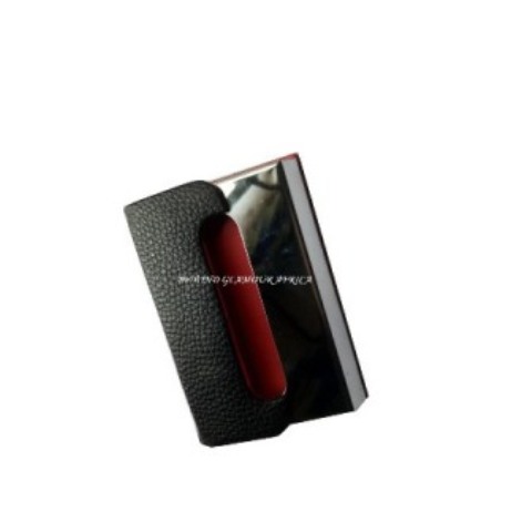 Black Leather cardholder case