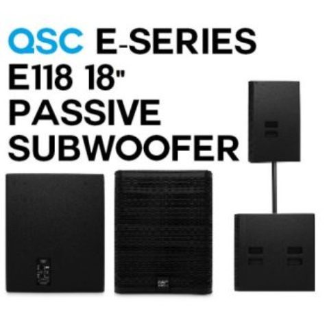 QSC E-Series E118sw 18″ Passive Subwoofer