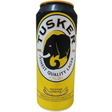 TUSKER LAGER CAN 500ML