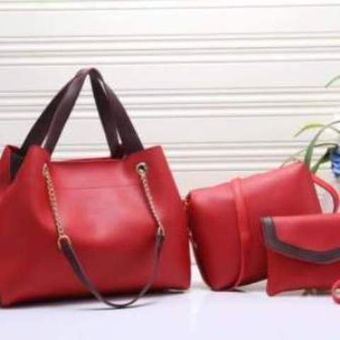 Classy 3in1 Ladies Handbags Red