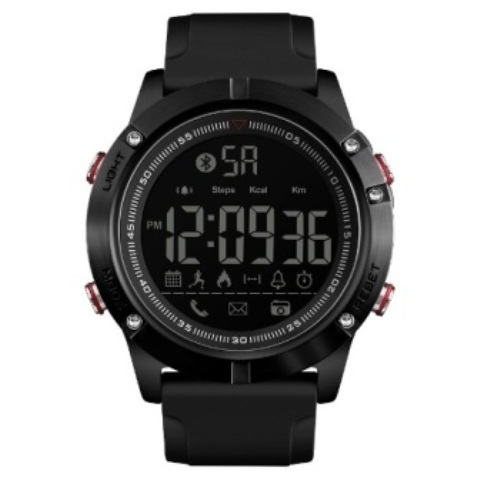 SKMEI Tactical Fitness Bluetooth Sports Watch – Black