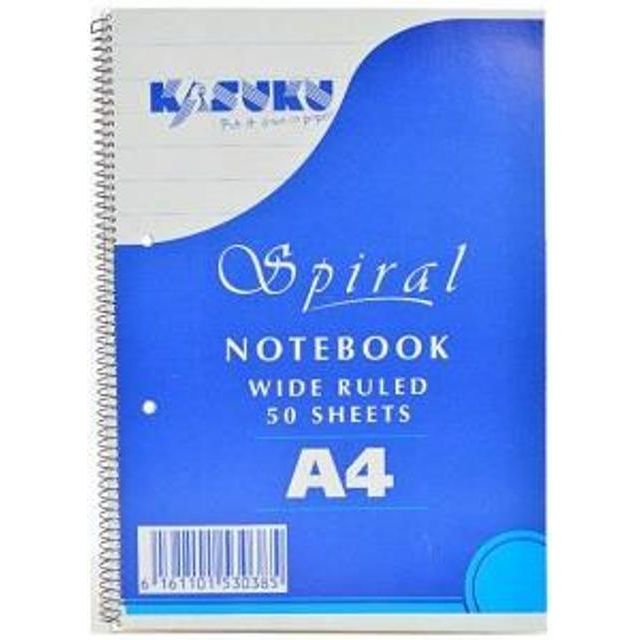 Kasuku Spiral Notebook A4 50 Pages
