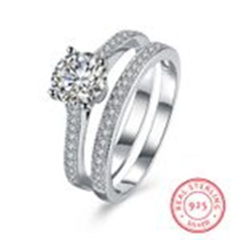 S925 2in1 Sterling Silver Ladies Ring Jewelry
