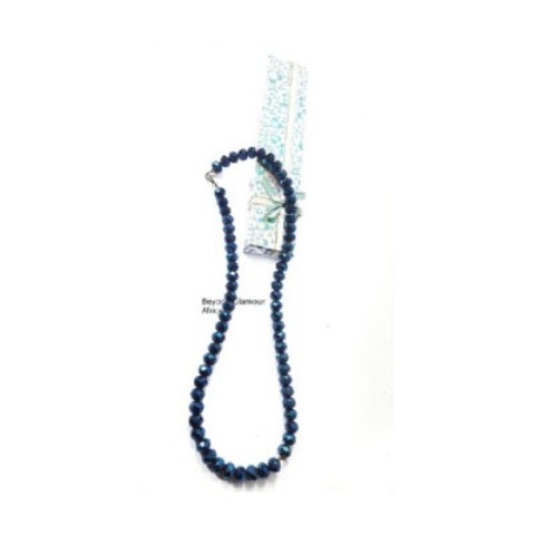Ladies Blue Crytsal Necklace