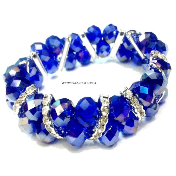 Womens Blue  Crystal Bracelet