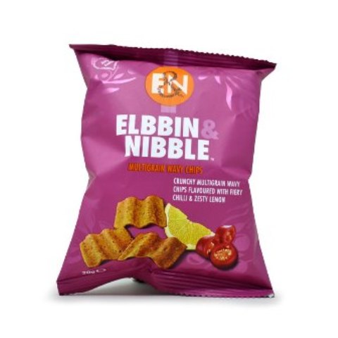 Elbbin & Nibble Multigrain Wavy Chips - Chilli Lemon