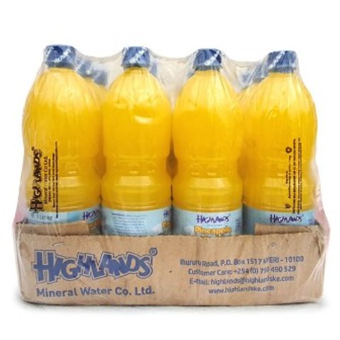 Highlands Cordials-Pineapple 1ltr x 12 pcs