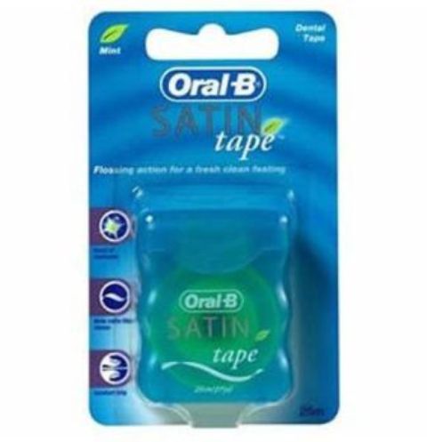 Oral-B Satin Tape Mint Waxed 25Medium