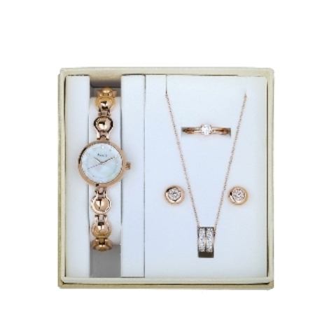 Jewelry Set with a Watch, Matching Necklace, ring & Earrings Jewellery Set Best Selling Locally Available Valentine Gifts