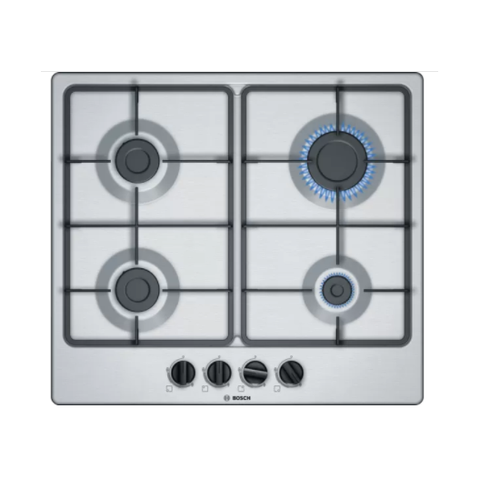 Bosch PGP6B5B60 Built In Hob 4 Gas Front Control - Stainless Steel