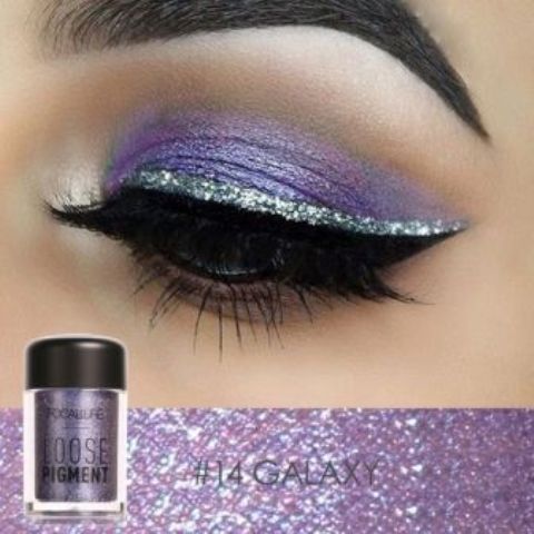Glitter Eye Shadow Diamond Lips Loose Makeup Pigment Powder Woman Chameleon Colors