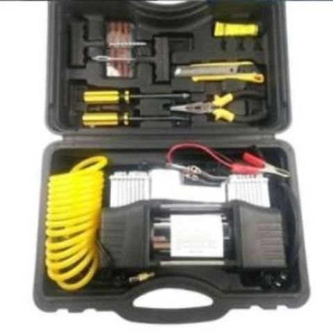 2 double column cylinder with tyre repair set kit