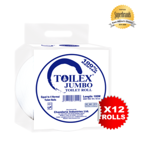 Toilex Jumbo Tissue 100M 12s
