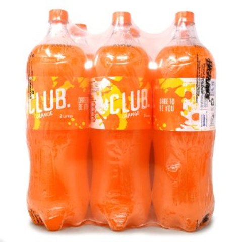 Club Soda Orange 2ltr x 6pcs