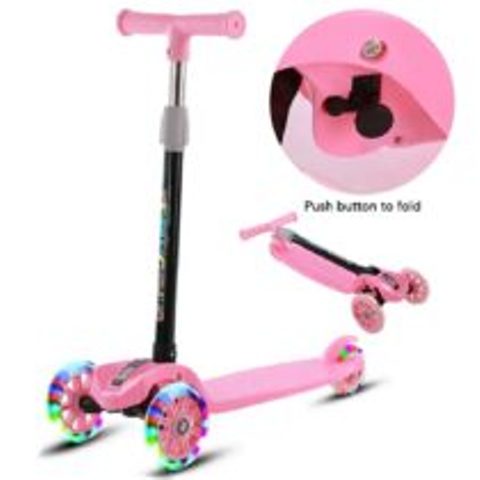 3 Wheel Kids Scooter – Pink