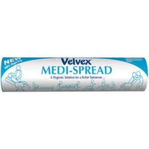 Velvex Disposable Hygienic Paper/Medispread Rolls - For Hospital Use,Spas,Beauty Parlours etc.-20m