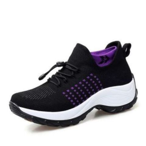 Fashion Women's Fashion Sneakers Breathable and Lightweight-Black