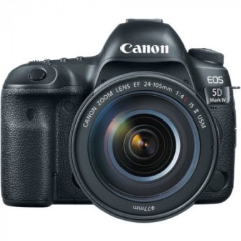 Canon EOS 5D Mark IV 24-105mm F/4L IS II USM Lens 30.4MP DSLR Camera Black