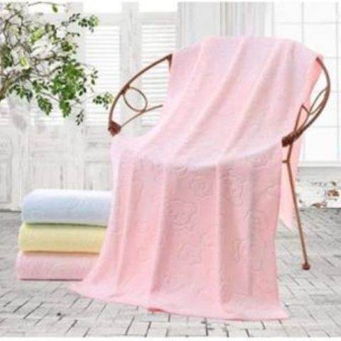 Soft Classy Baby Cotton Towel - Baby Bath Towel - Pink