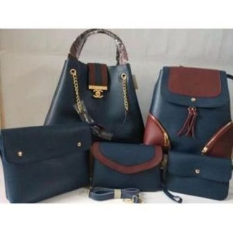 Fashion Lady Handbags 5 in 1 Set