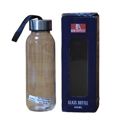 Bon Appetit HM-BA09 Glass Bottle Plain in Gift Box - 300ml