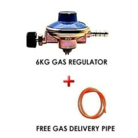 6kg Gas Regulator Plus FREE Gas Delivery Pipe (for 6Kg Gas Cylinder)