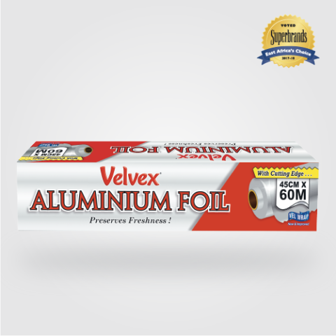 Velvex Aluminium Foil 45cm(w)x60m(l)