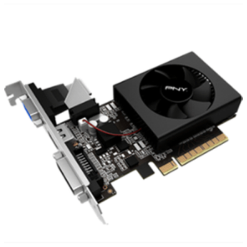 PNY NVIDIA GeForce GT 710 2GB DDR3 VGA/DVI/HDMI Video Card.