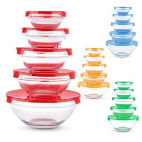 Glass bowls 5pieces set