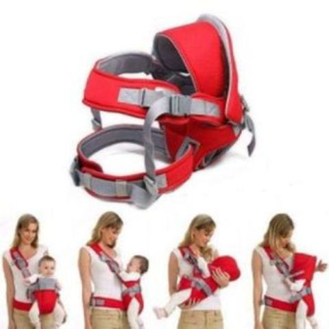Comfortable Warm With a Hood Baby Carrier  - Red
