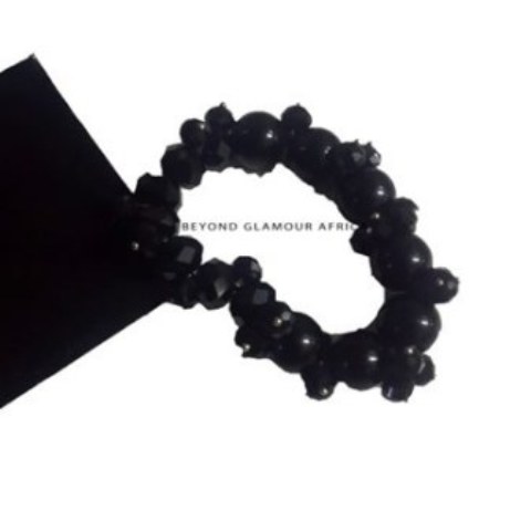 Ladies Black Goth Crystal Bracelet