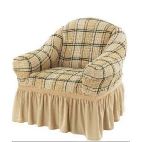 Fashion Checked sofa covers stretchable for all designs 2 seater