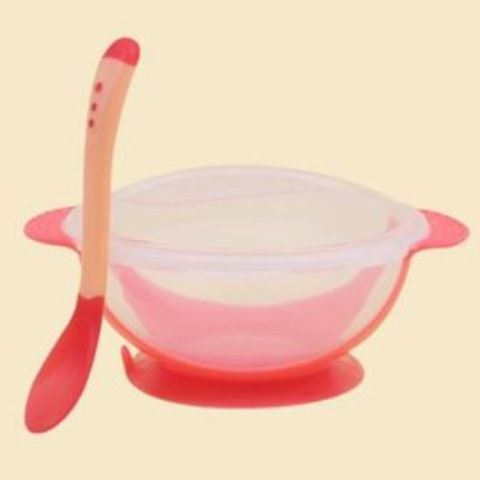Food Bowl Temperature Sensing Spoon & Bowl For Toddlers